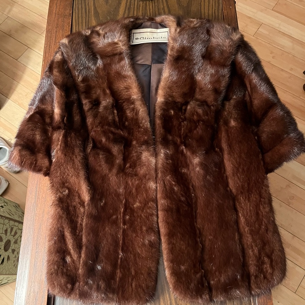 Gimbles 1960’s Brown Fur Coat